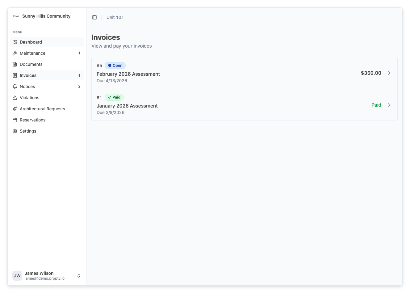 Payment panel with method selection